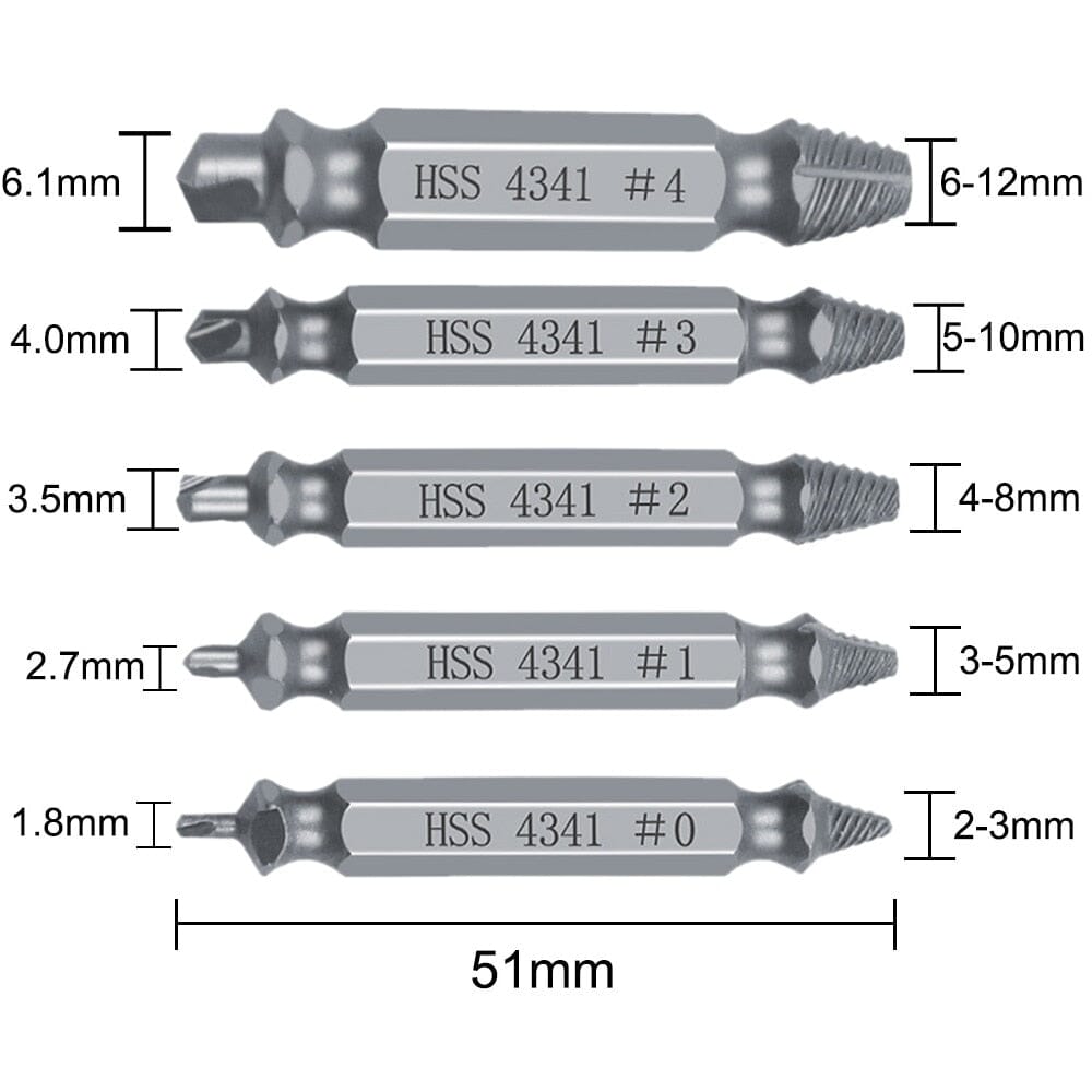 ScrewExtractor™ - Extracteur de vis en titane - BRI - COLLETOUT